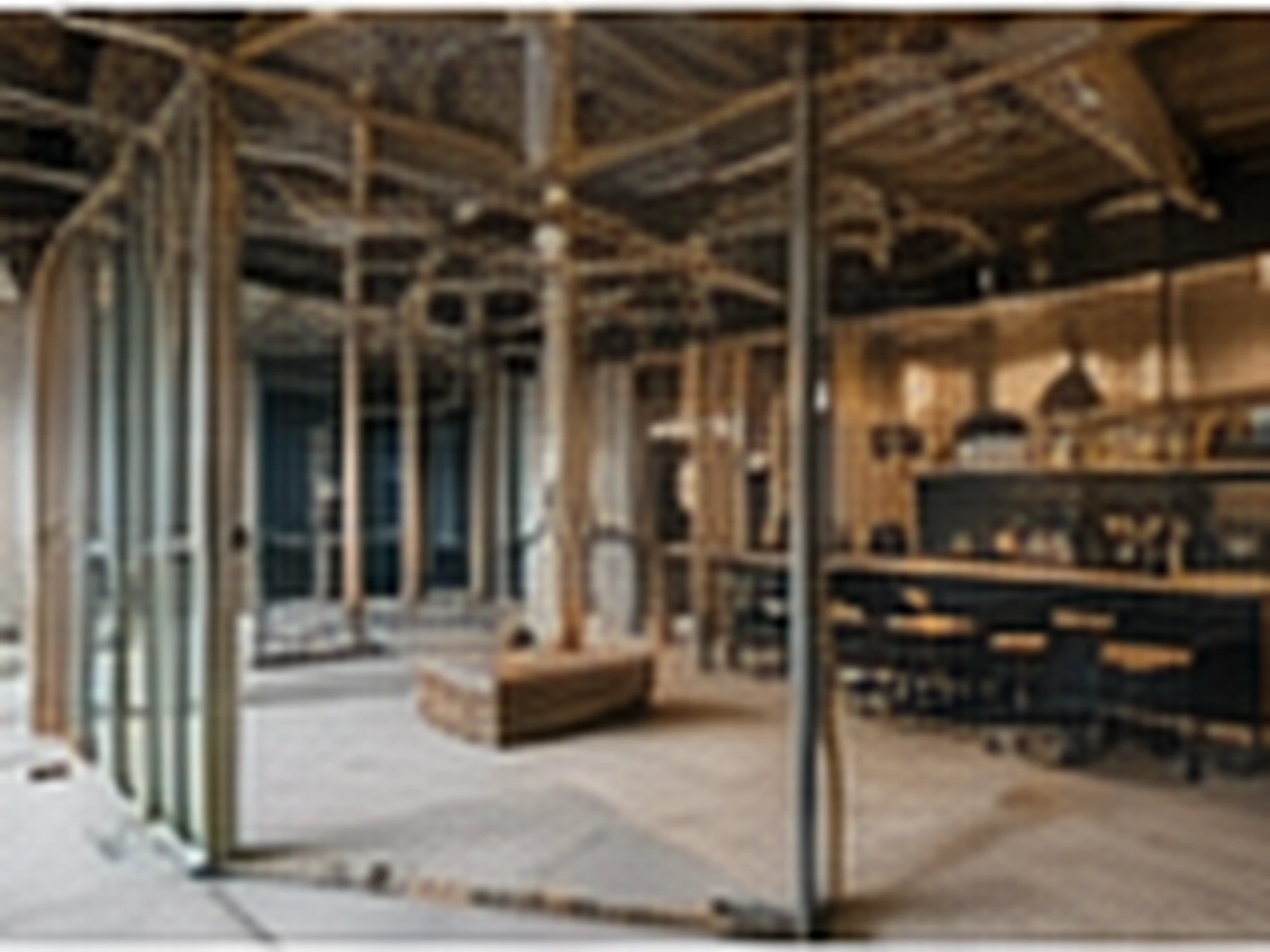 Hospitality Fitout — Café & Kitchen — construction in progress