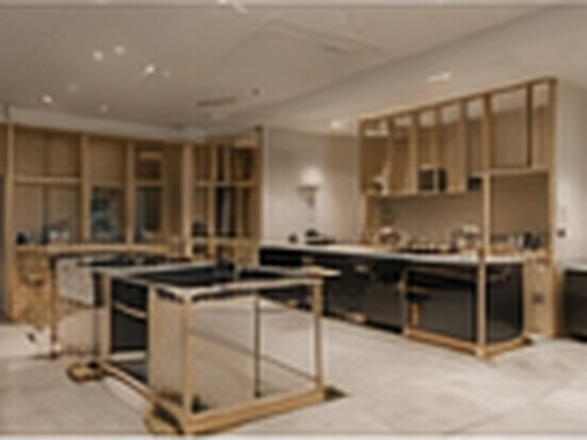 Residential Renovation — Kitchen & Living — construction in progress